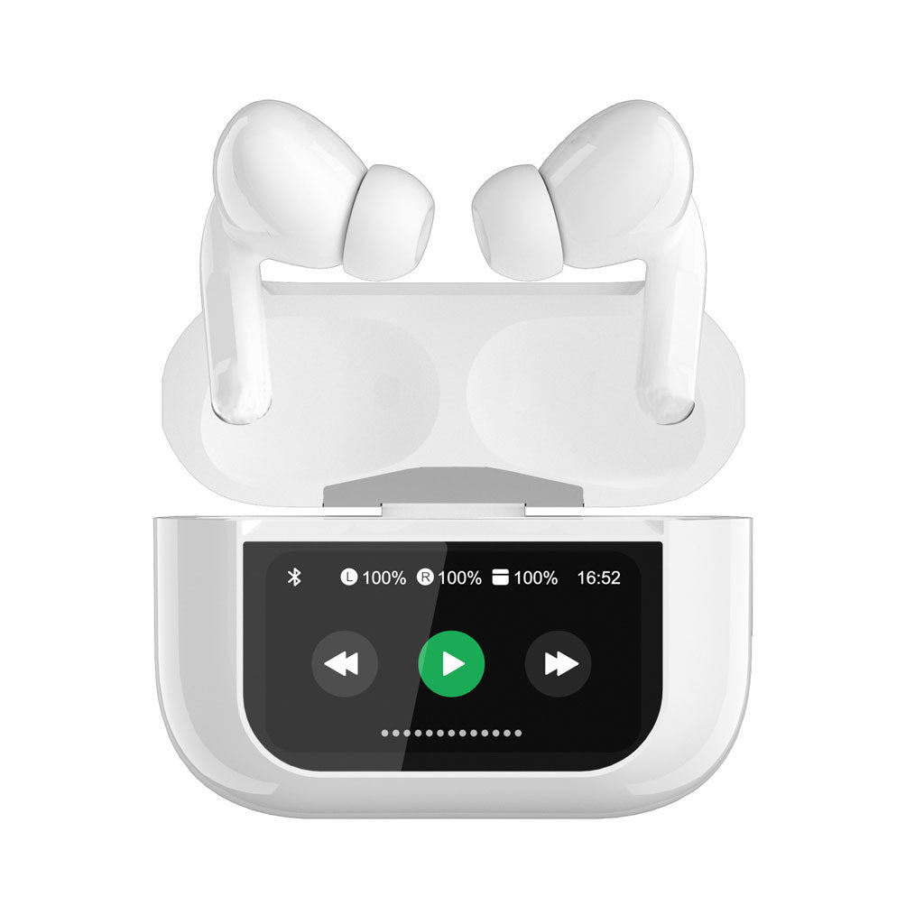 Écouteurs Bluetooth avec Écran Tactile LCD Couleur et Réduction de Bruit ANC