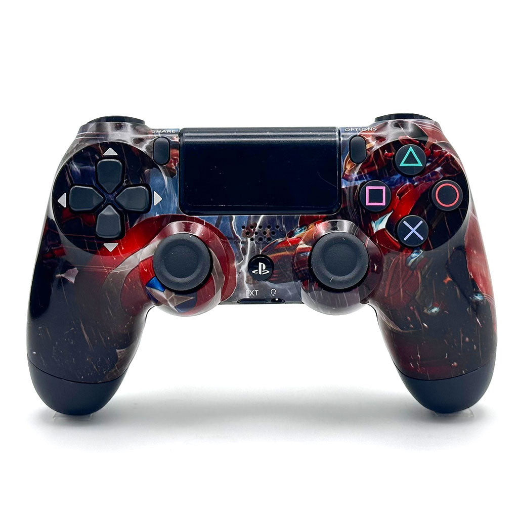 Manette Sans Fil Sony DualShock 4 pour PS4 (High Copy)– Édition Captain America
