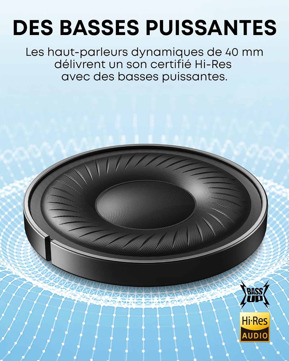 Casque Sans Fil Anker Soundcore Q20i avec Réduction de Bruit Active (ANC)
