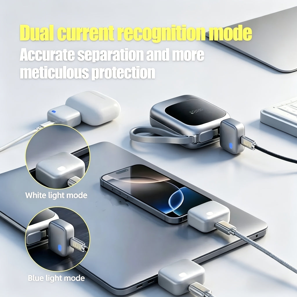 Protecteur de Câble Intelligent USB-C avec Éjection Automatique Anti-Surcharge