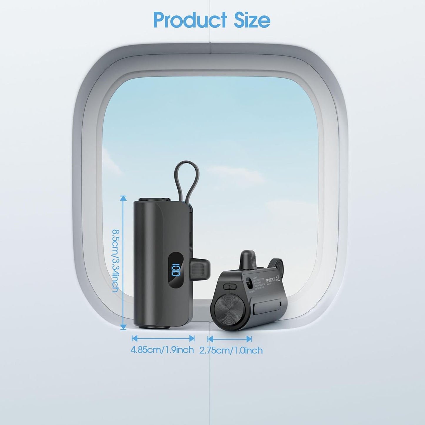 Mini Power Bank Portable Anker 5000mAh avec Connecteur Direct