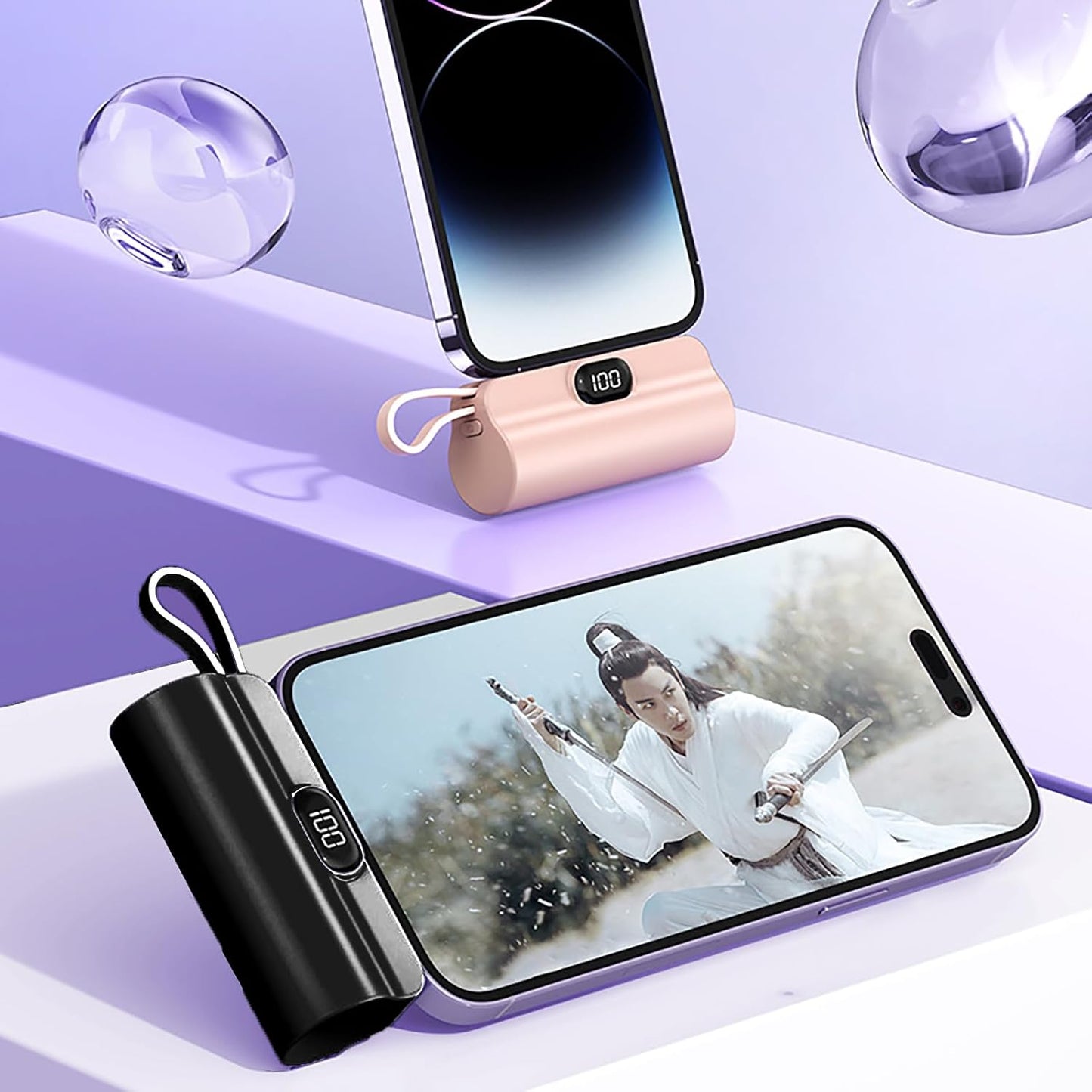 Mini Power Bank Portable Anker 5000mAh avec Connecteur Direct