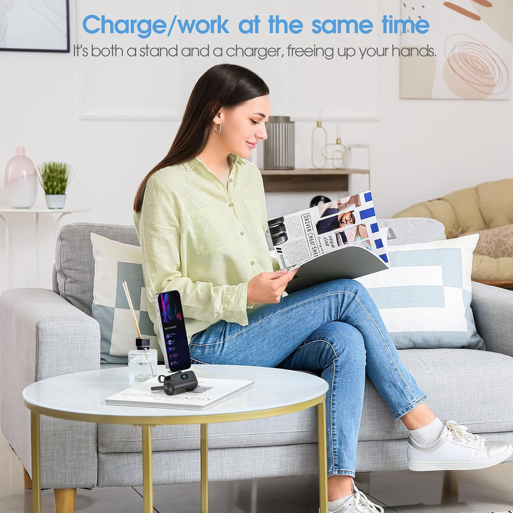 Mini Power Bank Portable Anker 5000mAh avec Connecteur Direct