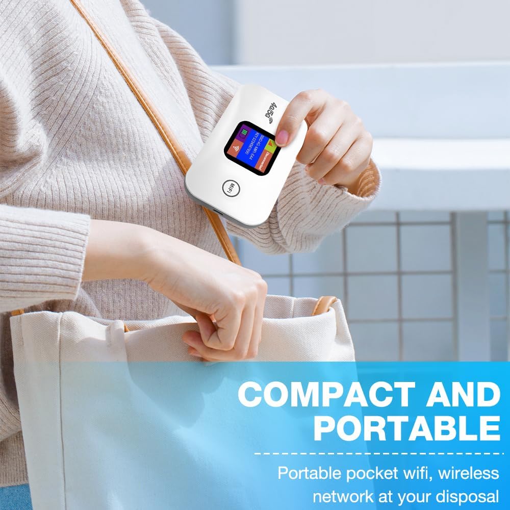 Routeur WiFi Portable 4G LTE Bevot avec Écran LED Couleur