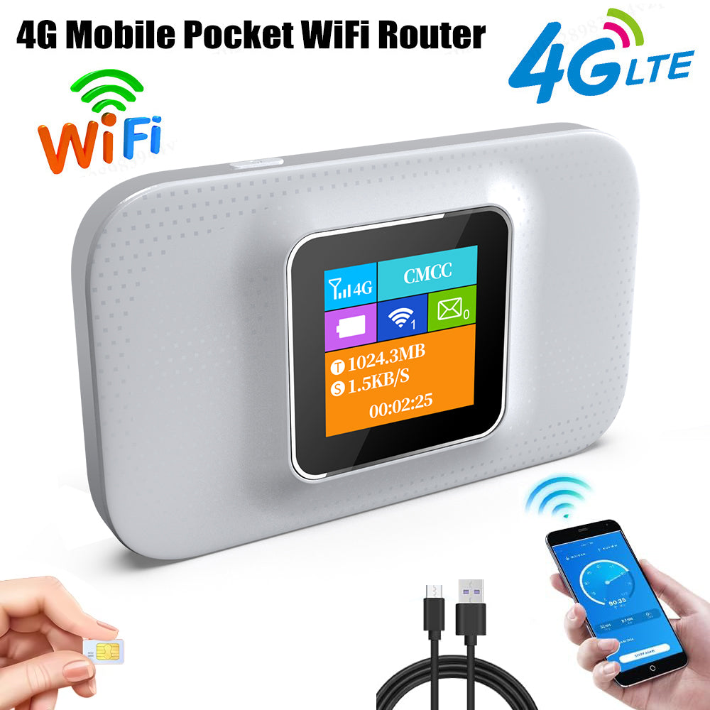 Routeur WiFi Portable 4G LTE Bevot avec Écran LED Couleur