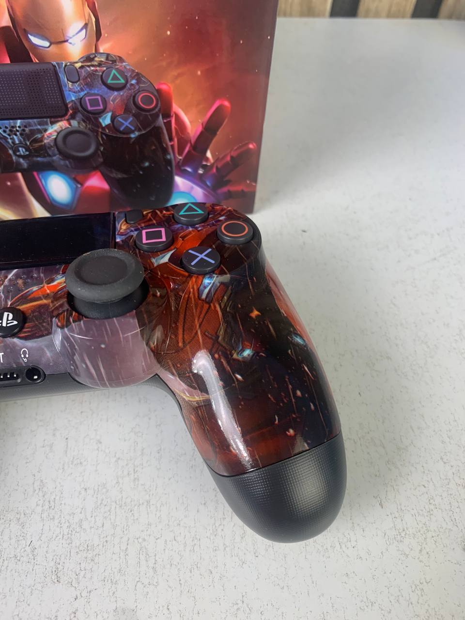 Manette Sans Fil Sony DualShock 4 pour PS4 (High Copy)– Édition Captain America