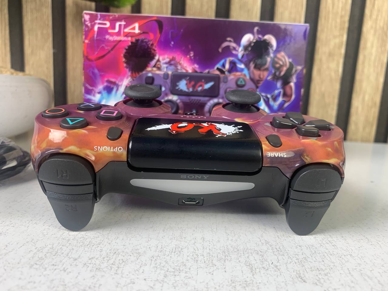 Manette Sans Fil Sony DualShock 4 pour PS4 (High Copy) – Édition Street Fighter V2