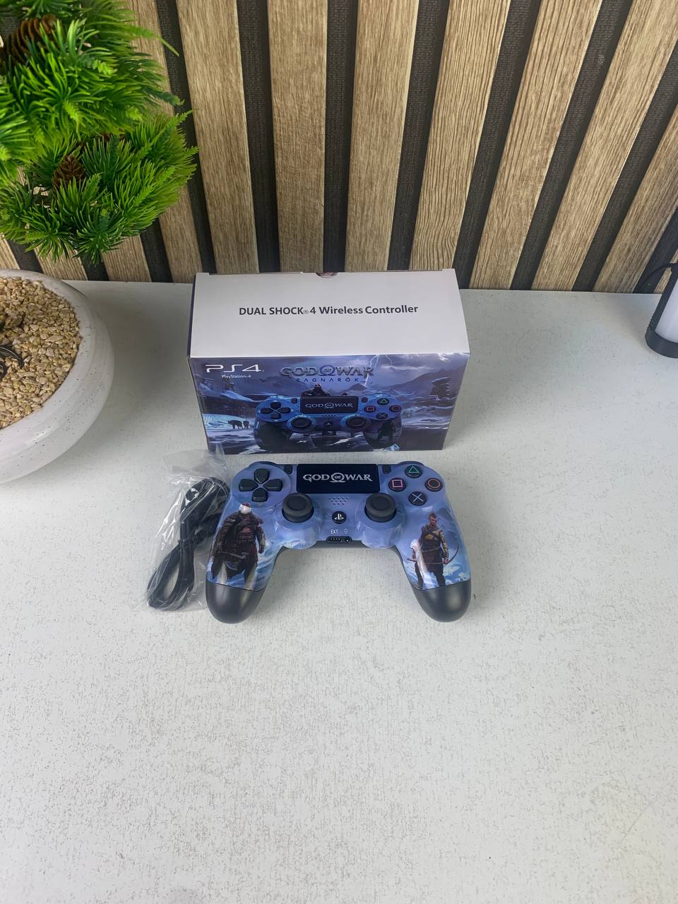 Manette Sans Fil Sony DualShock 4 pour PS4 (High copy) – Édition God of War Ragnarok