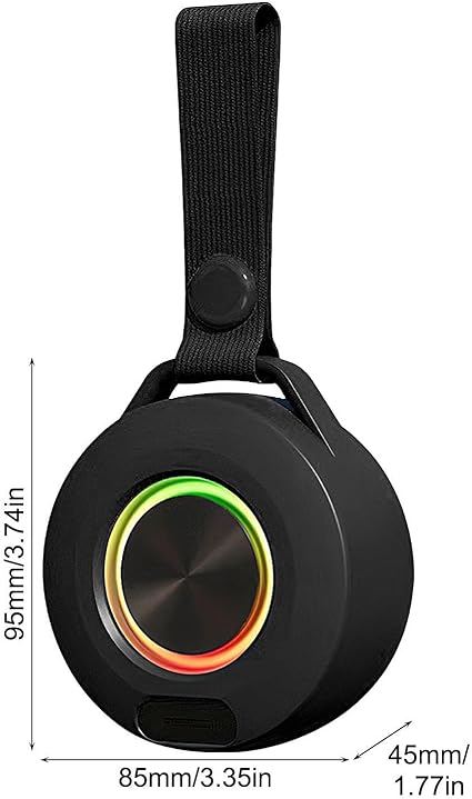 Mini Enceinte Bluetooth Portable DUNTH DU-SP130 – Étanche avec Éclairage LED