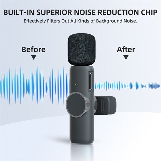 Microphone Cravate Sans Fil K11 – Compatible Android et iPhone