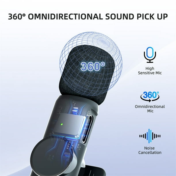 Microphone Cravate Sans Fil K11 – Compatible Android et iPhone