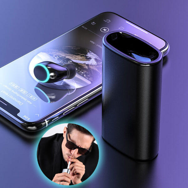 Écouteurs Sans Fil VALDUS A13 TWS 3 en 1 avec Boîtier de Charge 1000mAh et Allume-Cigare Intégré