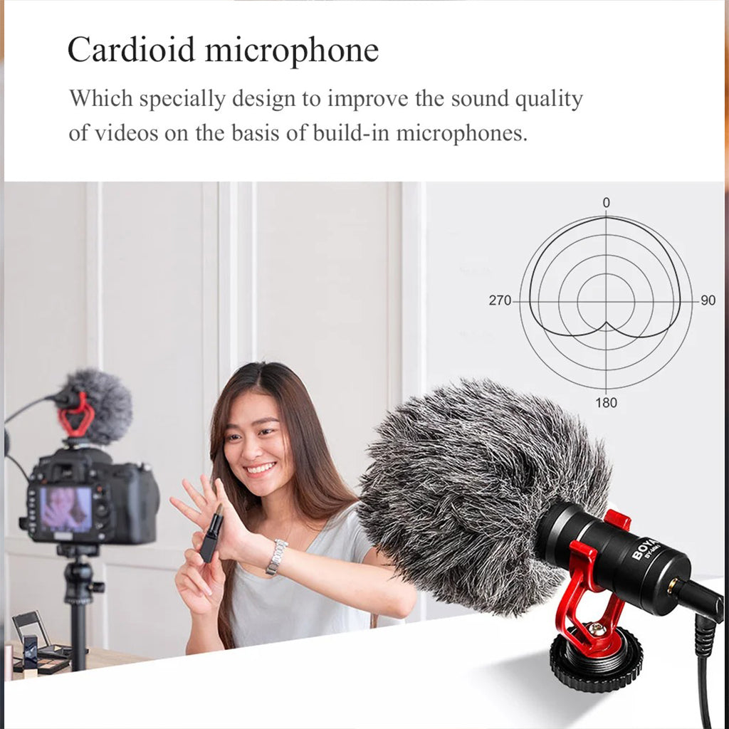 Microphone Boya MM1 – Micro Universel pour Appareil Photo et Smartphone