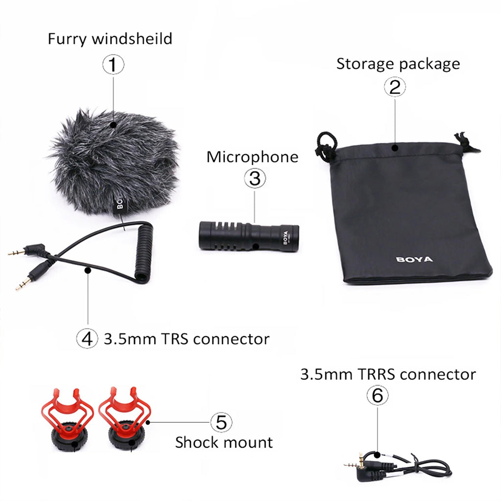 Microphone Boya MM1 – Micro Universel pour Appareil Photo et Smartphone