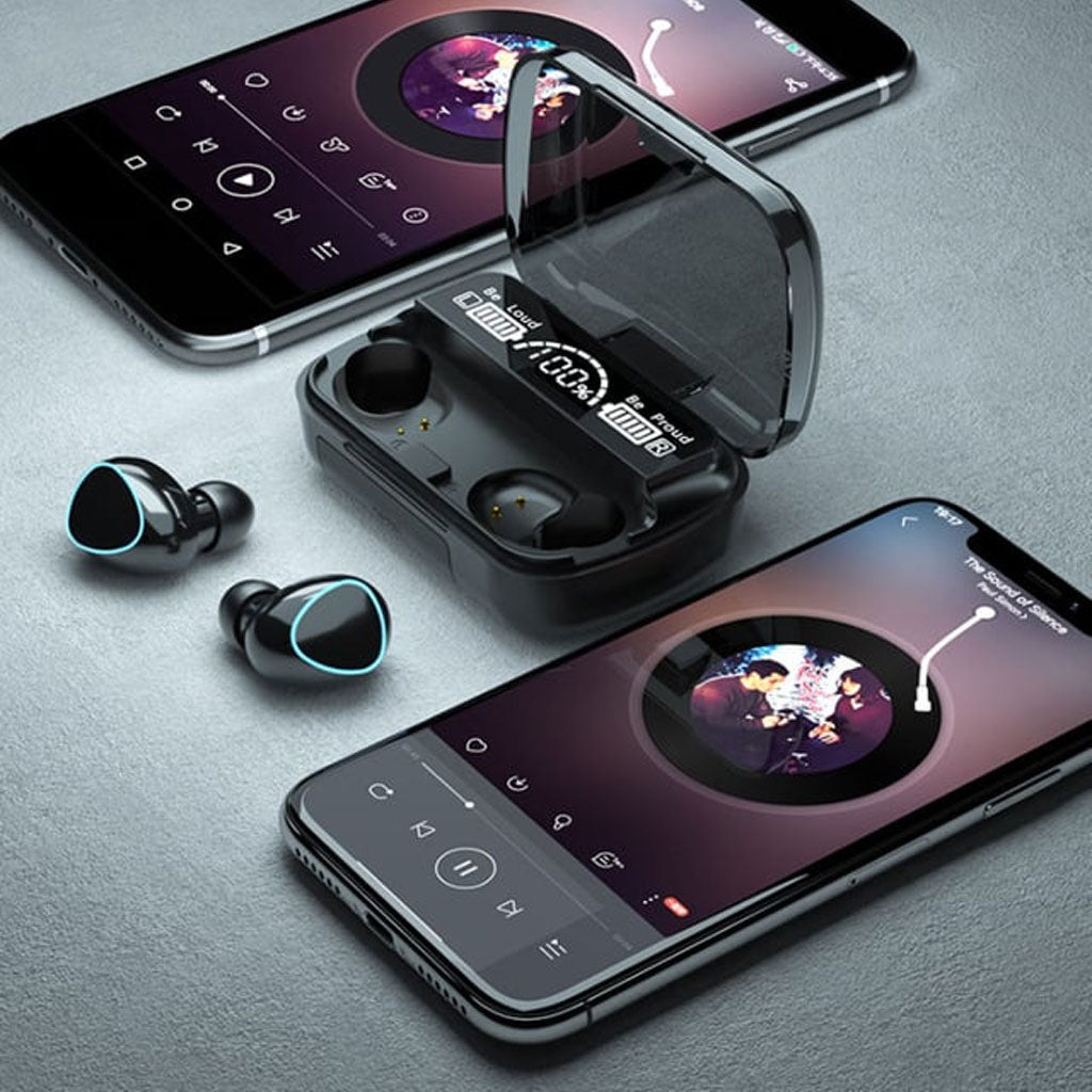 Écouteurs Sans Fil M10 Stéréo Bluetooth 5.1 avec Powerbank Intégré