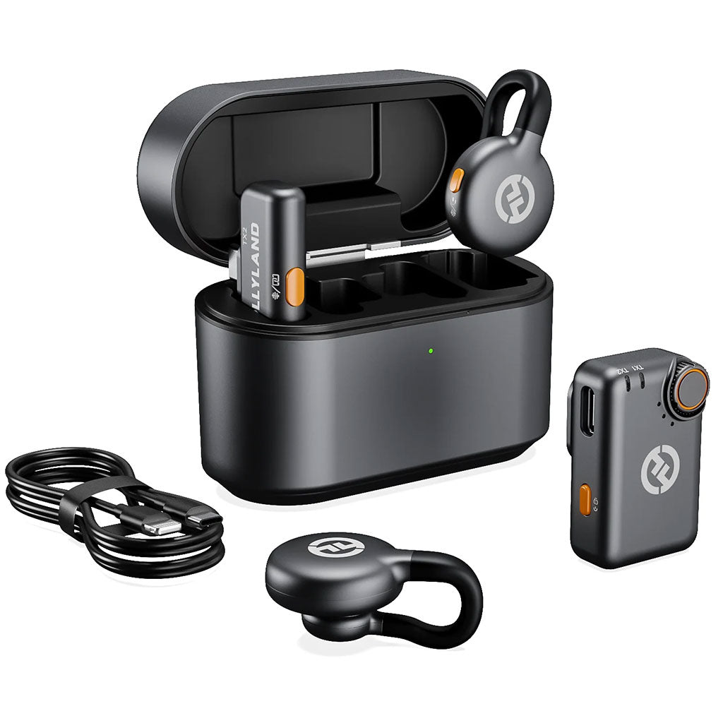 Microphone Cravate Sans Fil Hollyland Lark M2S Combo – Récepteur Caméra et USB-C