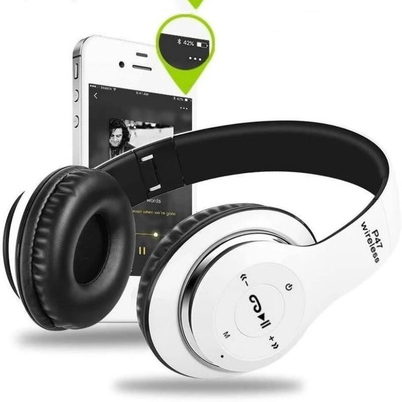 Casque Audio Bluetooth Pliable P47 – Sans Fil et Filaire avec Prise Jack 3,5 mm