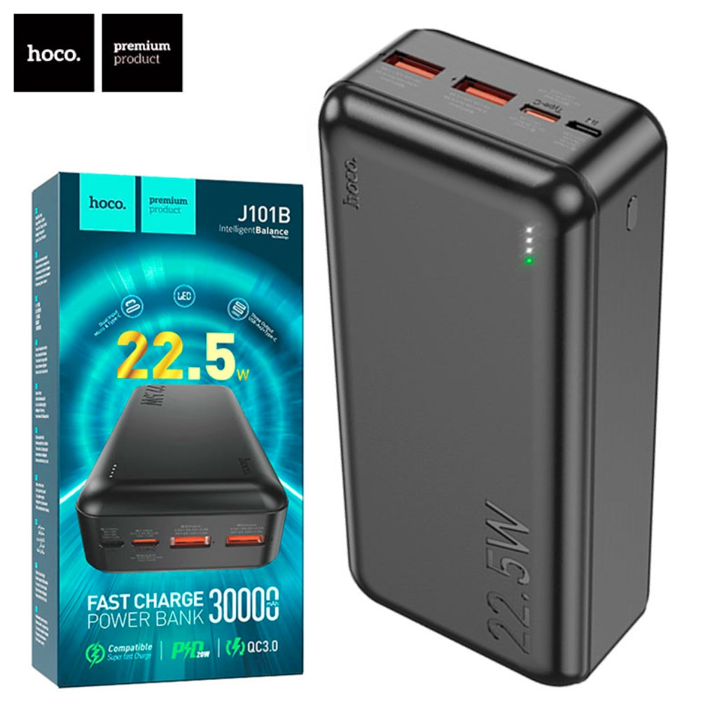 Power Bank Hoco J101B – Power Bank 30000mAh Charge Rapide QC 3.0
