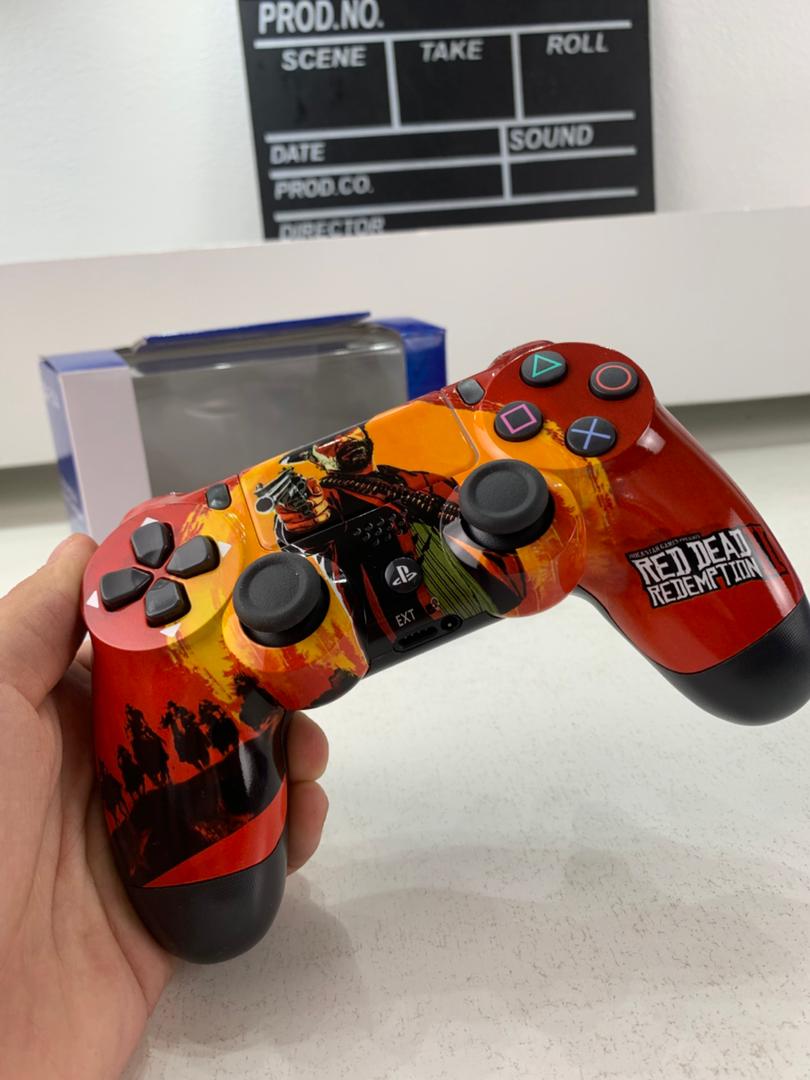 Manette Sans Fil Sony DualShock 4 pour PS4 (High Copy) – Édition Red Dead Redemption 2