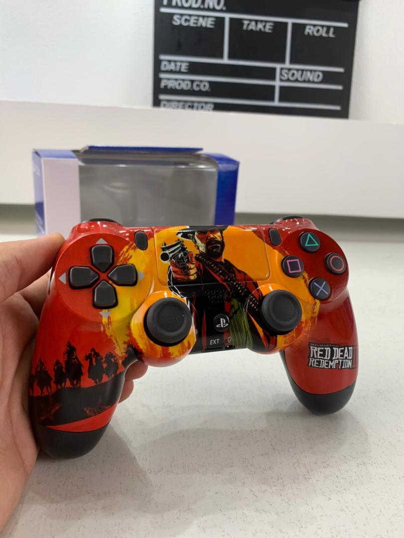 Manette Sans Fil Sony DualShock 4 pour PS4 (High Copy) – Édition Red Dead Redemption 2
