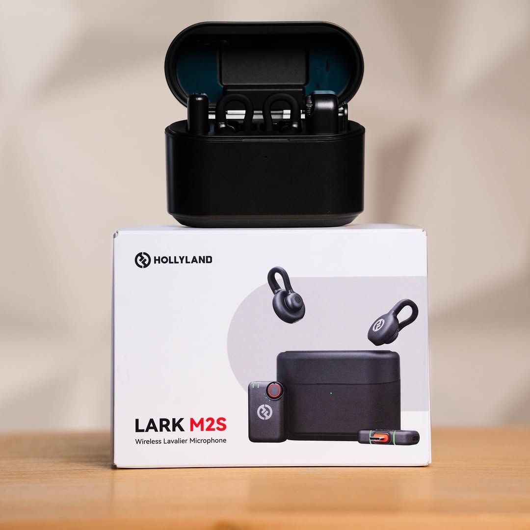 Microphone Cravate Sans Fil Hollyland Lark M2S Combo – Récepteur Caméra et USB-C