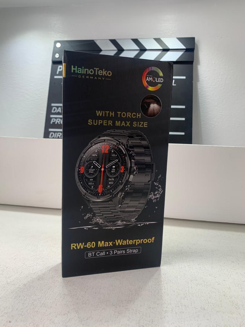 Montre Connectée Haino Teko RW-60 Max avec Lampe Torche et 3 Bracelets