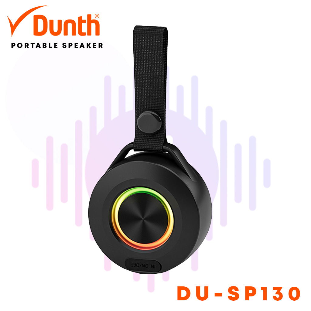 Mini Enceinte Bluetooth Portable DUNTH DU-SP130 – Étanche avec Éclairage LED