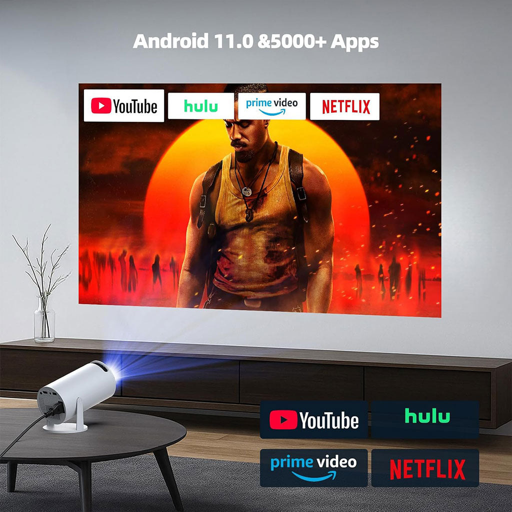 Console de Jeux Rétro avec Projecteur Intelligent – Android 11, 64GB, 2 Manettes