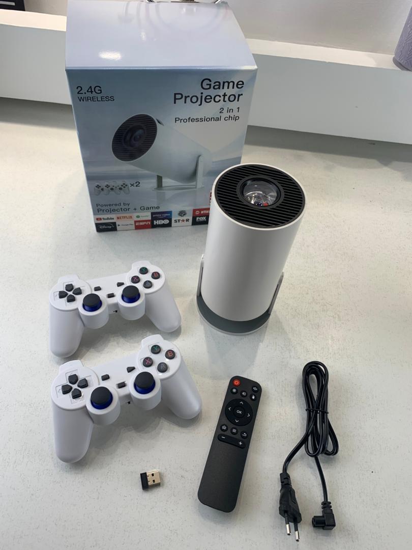 Console de Jeux Rétro avec Projecteur Intelligent – Android 11, 64GB, 2 Manettes