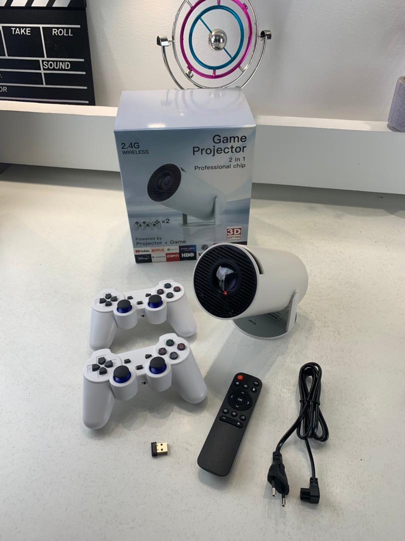 Console de Jeux Rétro avec Projecteur Intelligent – Android 11, 64GB, 2 Manettes