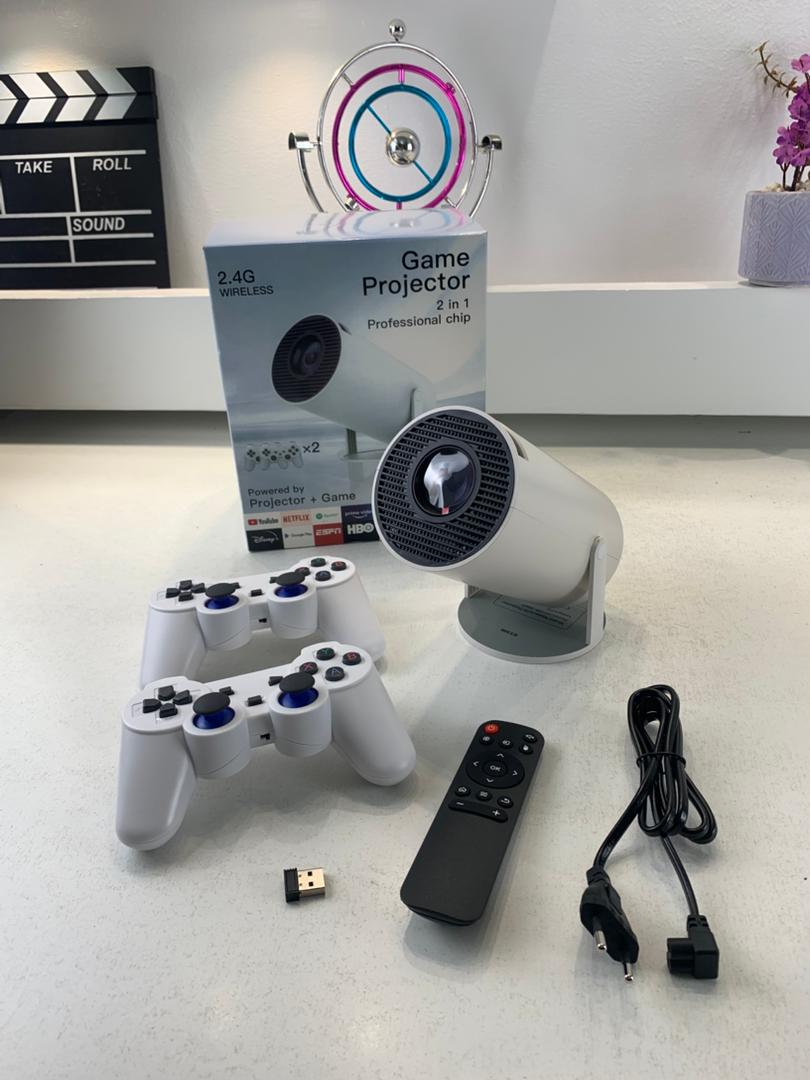 Console de Jeux Rétro avec Projecteur Intelligent – Android 11, 64GB, 2 Manettes