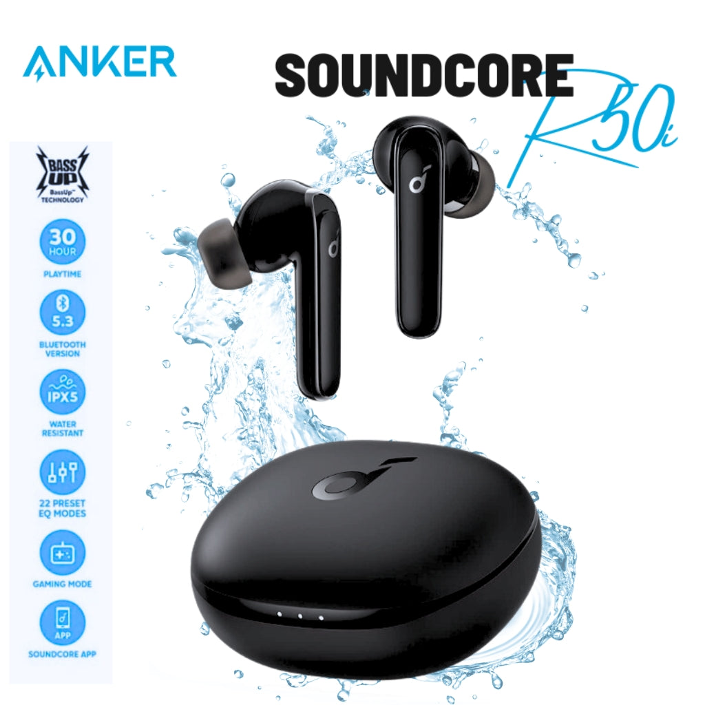 Écouteurs Sans Fil Anker Soundcore R50i – Bluetooth 5.3 Big Bass Étanche IPX5