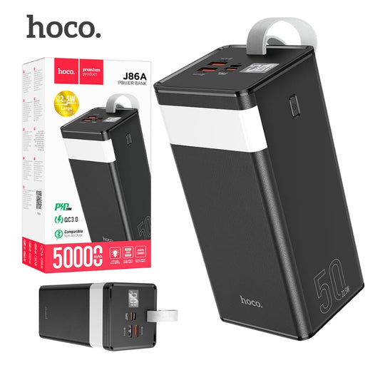 Batterie Externe Hoco J86A Powermaster – Power Bank 50000mAh avec Écran LCD et Lampe