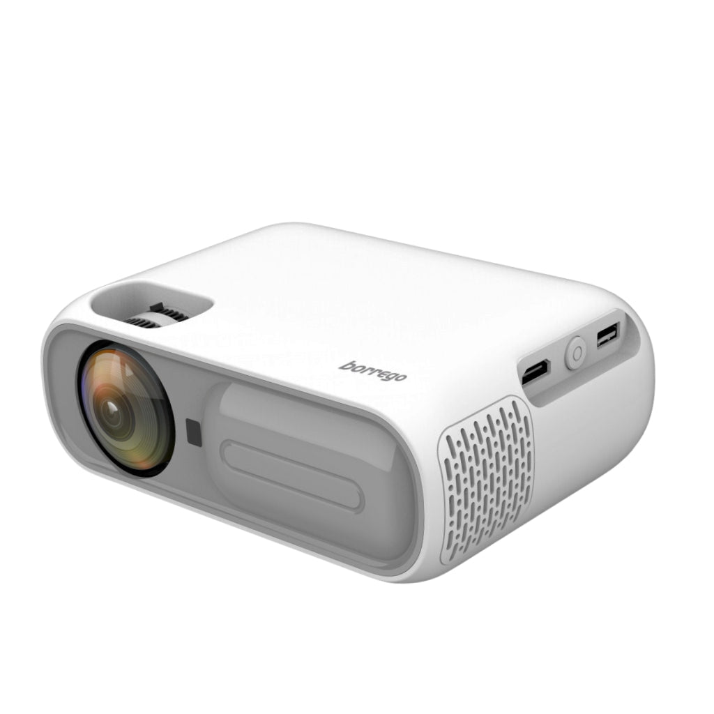 Projecteur Smart Borrego Android 9.0 – Vidéoprojecteur LED HD avec Bluetooth