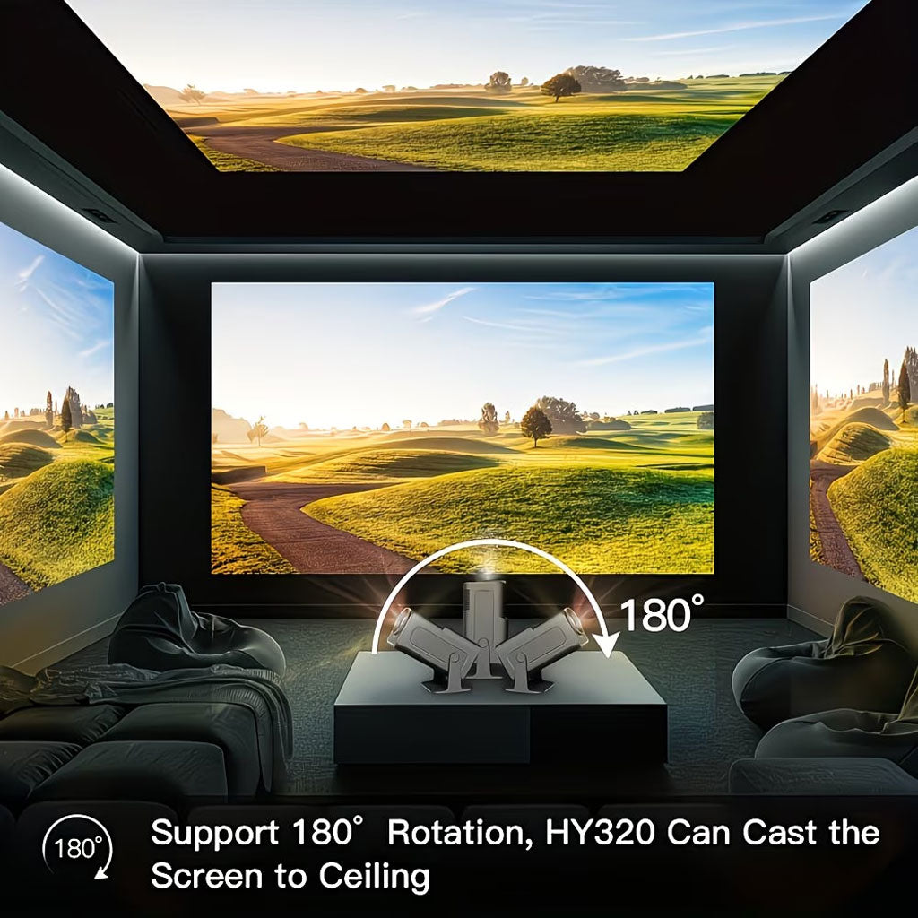 Projecteur Portable HY320 Full HD – Android 11, WiFi 6 et Bluetooth 5.0