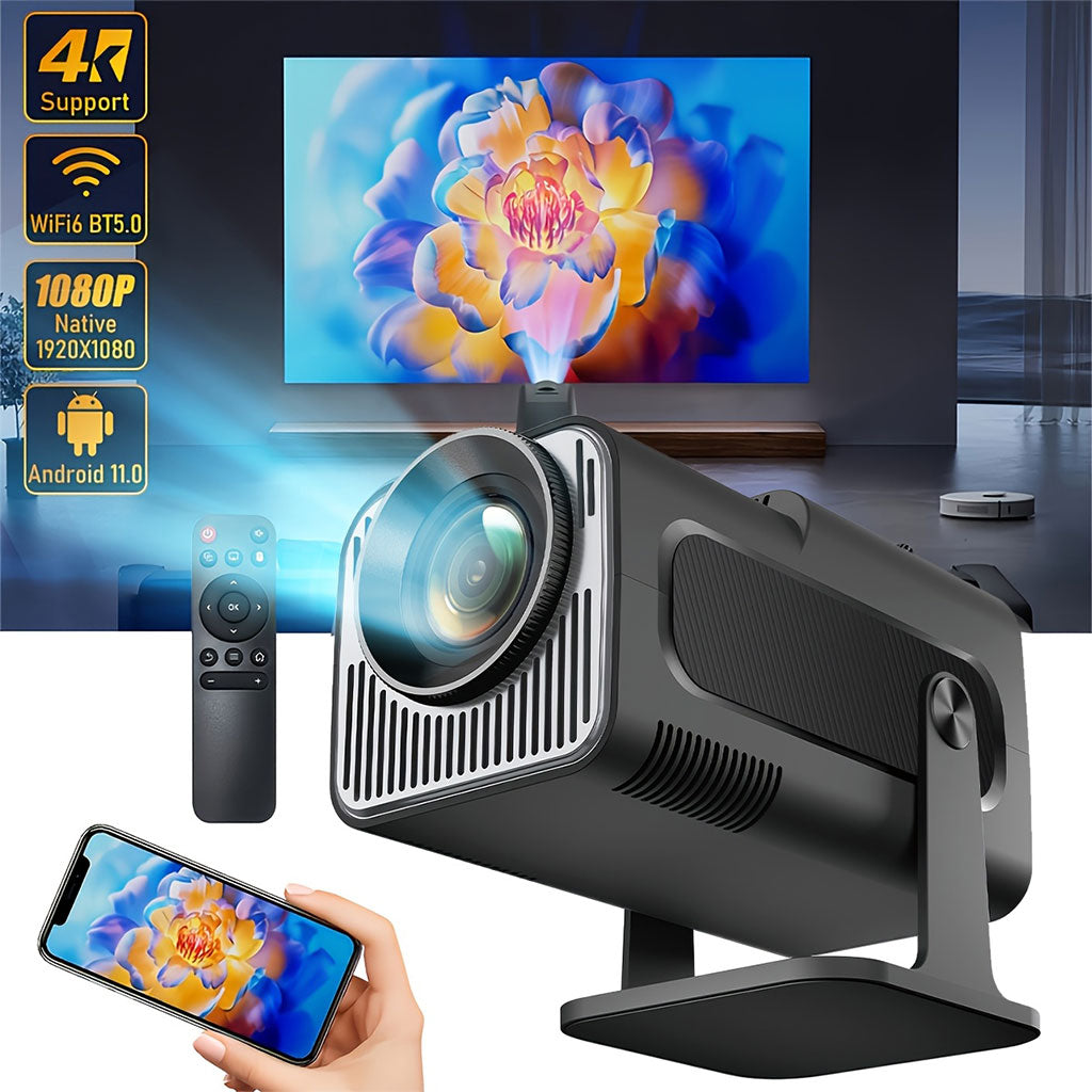 Projecteur Portable HY320 Full HD – Android 11, WiFi 6 et Bluetooth 5.0